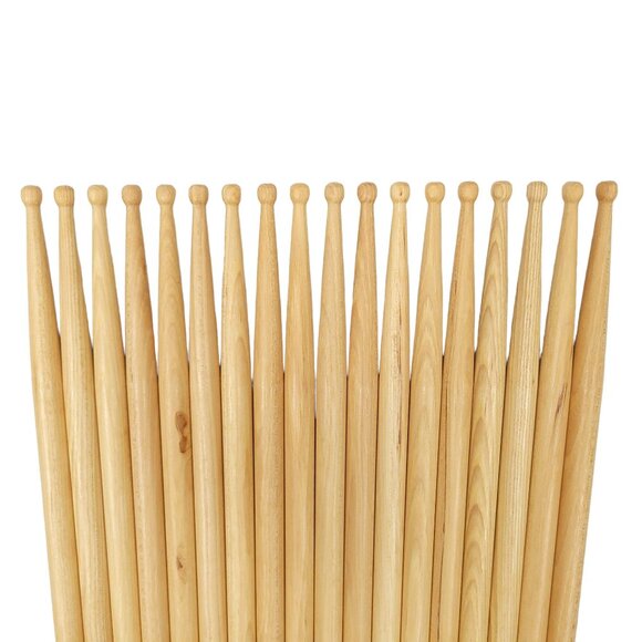 D'Addario Hickory Drumsticks 9 Pair 16" Hickory Wood 18 Sticks - Picture 4 of 7